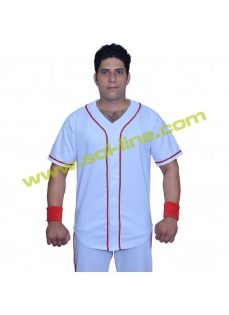 Pro Weight Red Stripe Baseball Jerseys